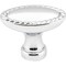 Elements 1-3/8" Overall Length Polished Chrome Oval Rope Detailed Lindos Cabinet Knob Z115L-PC - alternate 4